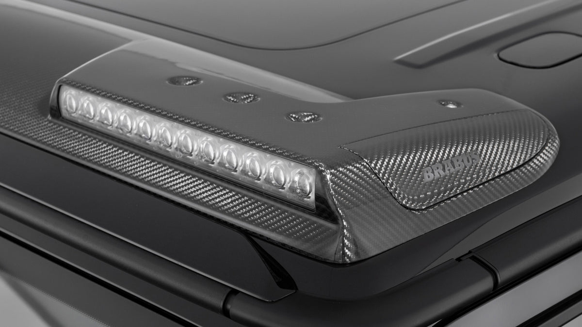 BRABUS carbon roof attachment with LED lights on Mercedes G-Class W465
