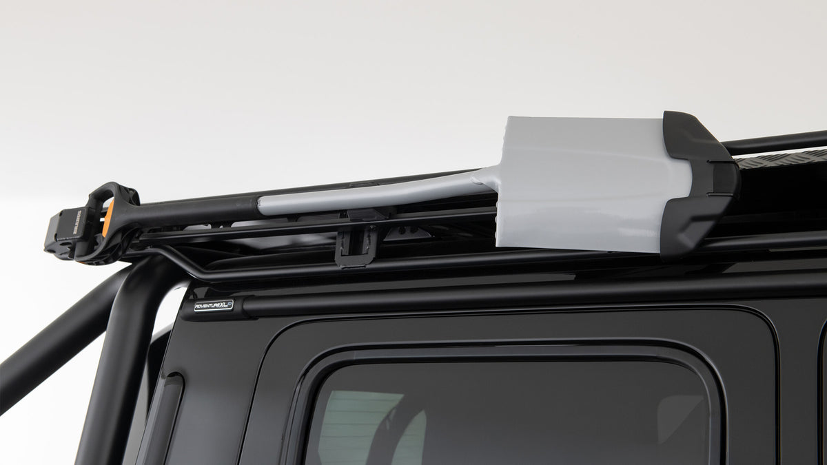 BRABUS Adventure Spade mounted on Mercedes-AMG G63 W465 roof rack
