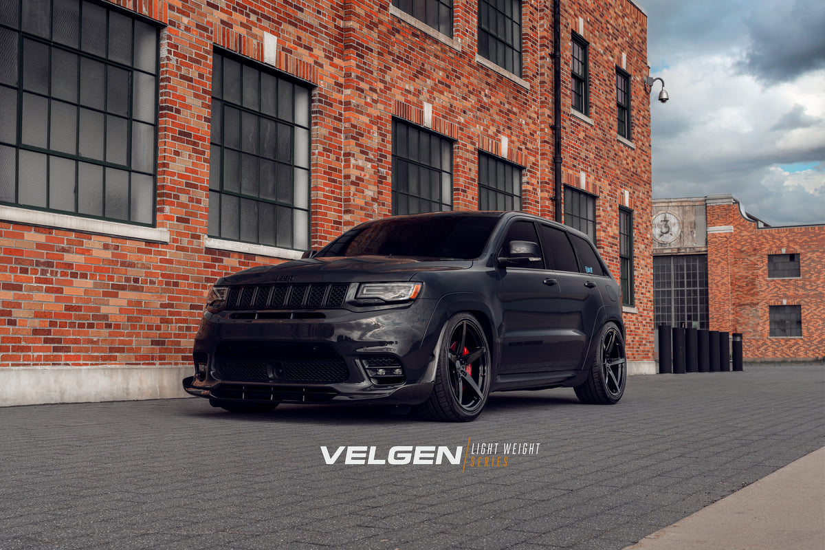 20" Velgen Classic5 V2 Gloss Black 20x10.5 Wheels Rims Fits Jeep Grand Cherokee