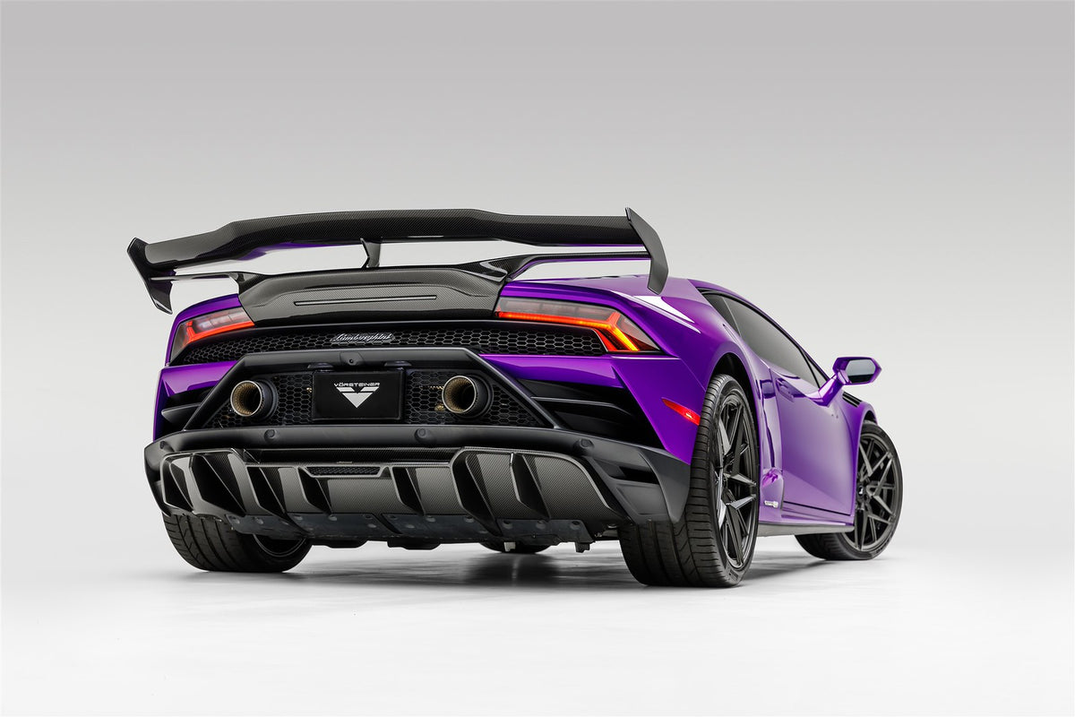 Vorsteiner Monza Edizione Aero Rear Diffuser Carbon Fiber Gloss Fits Huracan EVO