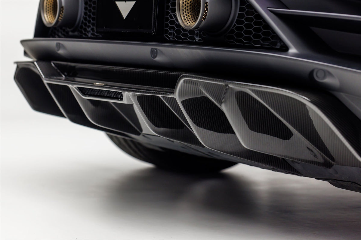 Vorsteiner Monza Edizione Aero Rear Diffuser Carbon Fiber Gloss Fits Huracan EVO