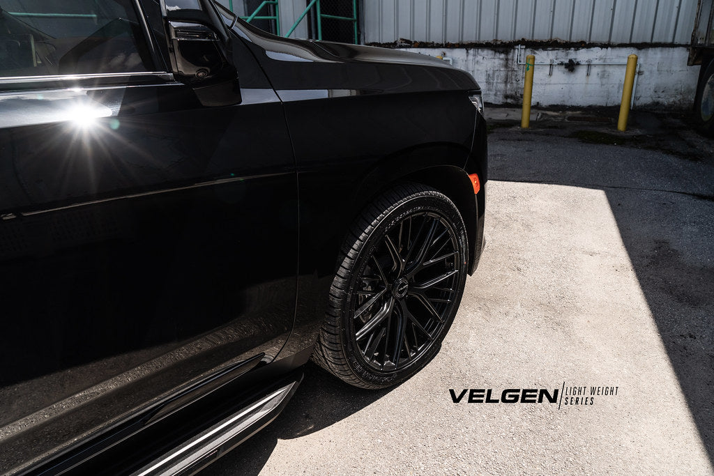 22" Velgen VFF-12 Black Forged Wheels Rims Fits 2015-2023 Cadillac Escalade