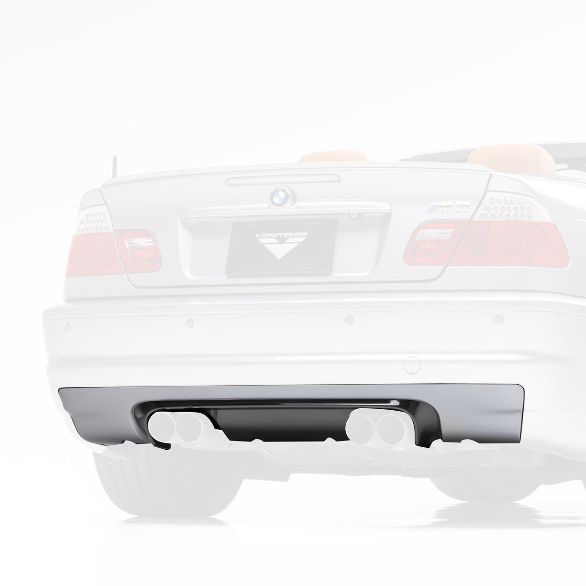 Vorsteiner Rear Diffuser Primered for BMW M3 E46 - view 2