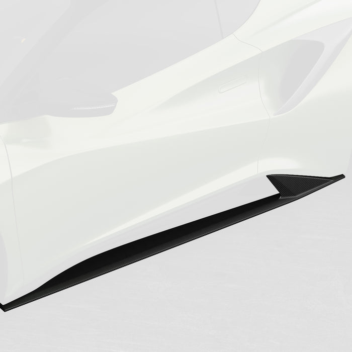 Vorsteiner Aero Carbon Fiber Side Skirts 2x2 Glossy Fits Lotus Emira