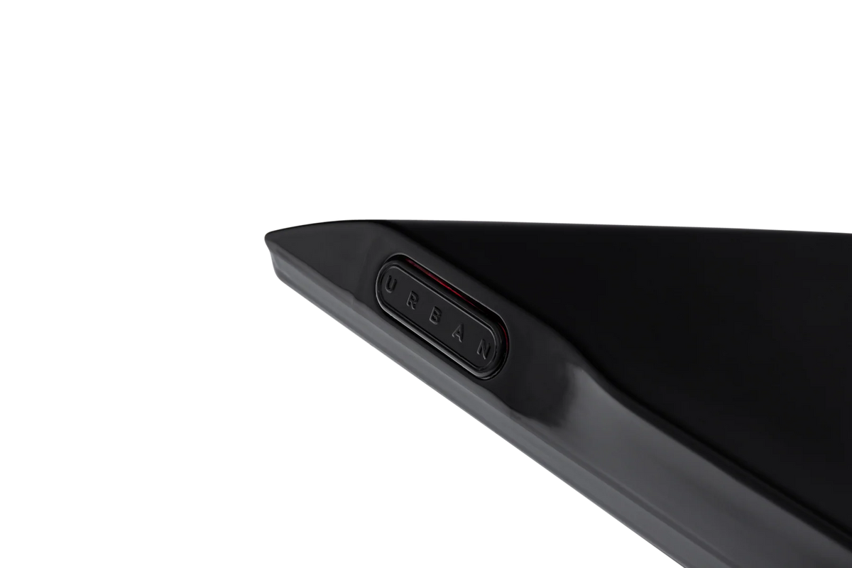 Gloss black Urban hood vent with tablet badge