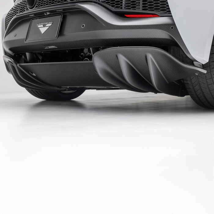 Vorsteiner Aero Carbon Fiber Rear Diffuser 2x2 Glossy Fits McLaren Artura