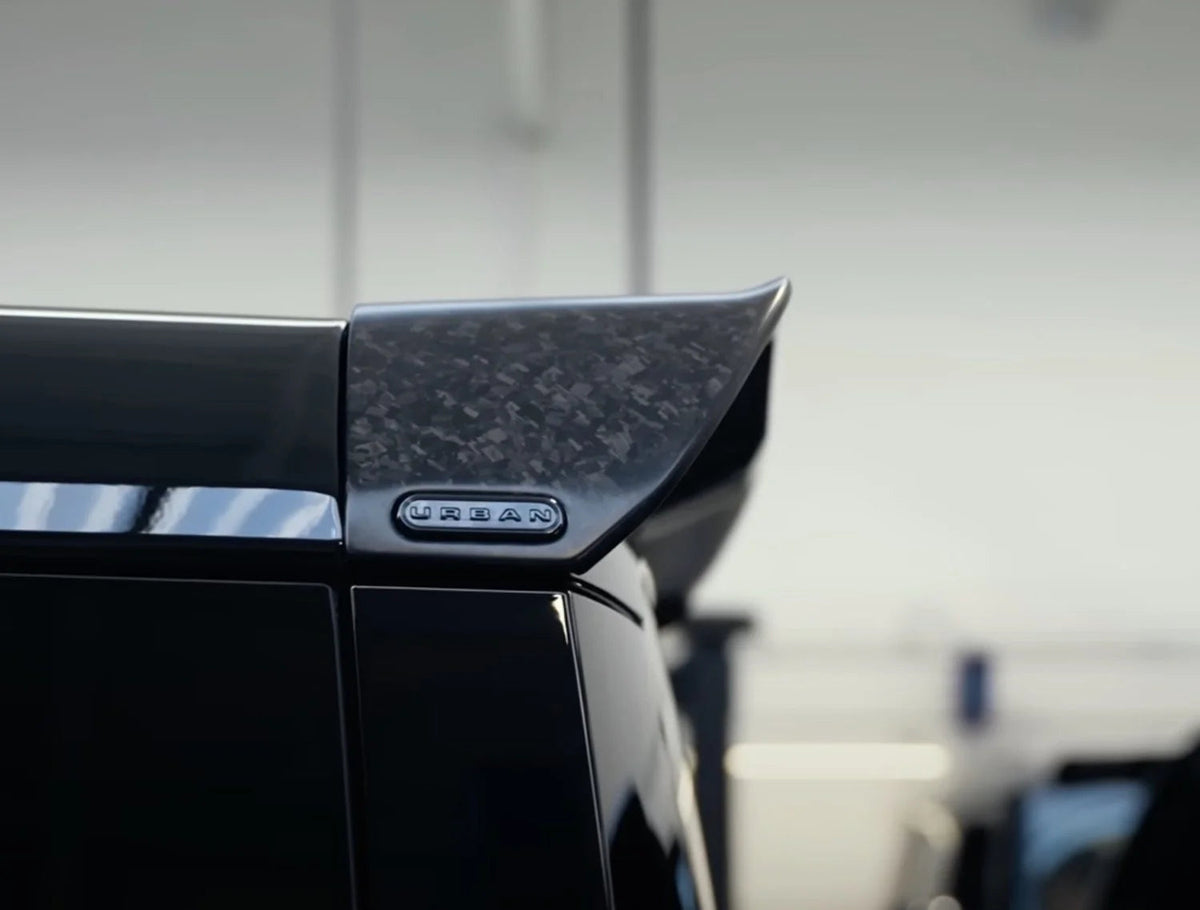 Urban forged carbon rear spoiler on Defender OCTA