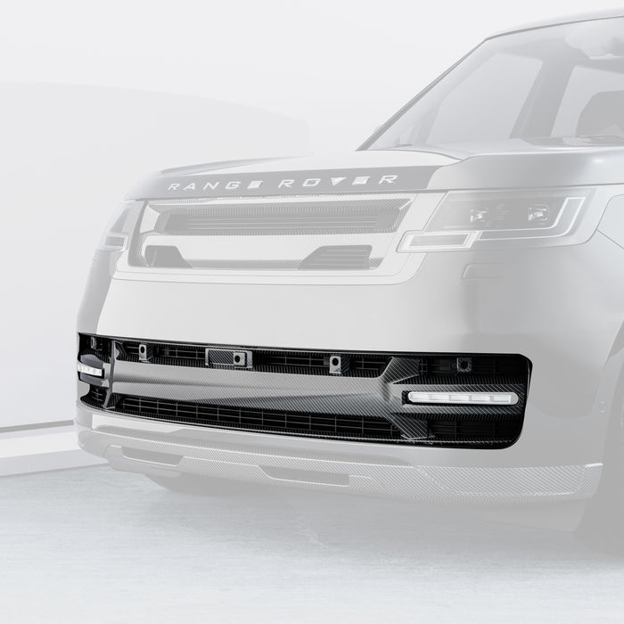 Vorsteiner Kensington Carbon Fiber Front Middle Grille Glossy Fits Range Rover