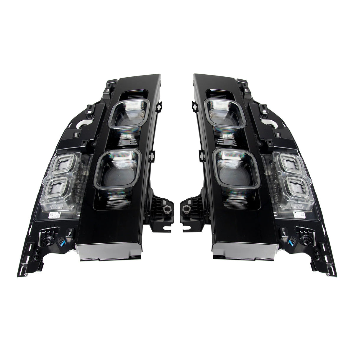 Genuine OEM smoked NAS tail lights on Land Rover Defender