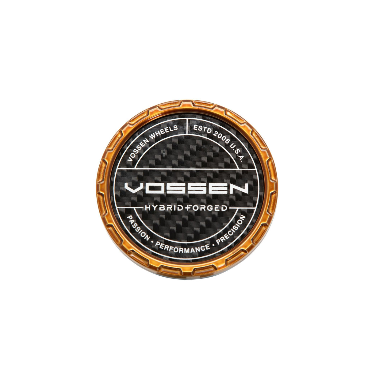 Vossen Hybrid Forged Carbon Billet Sport center cap Brickell Bronze / Twill Weave Carbon Insert – view 2