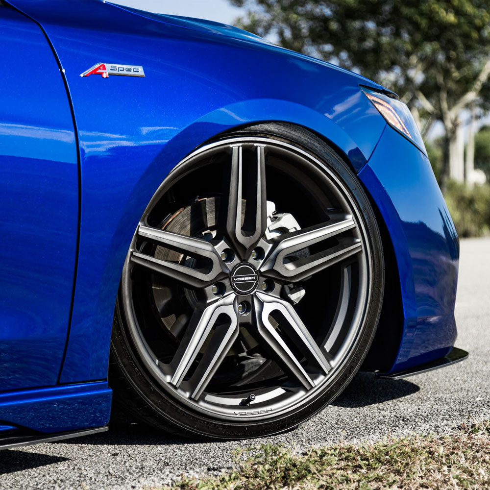 19" Vossen HF1 Grey 19x9 19x10.5 1197 Concave Wheels Rims Fits Nissan 370Z