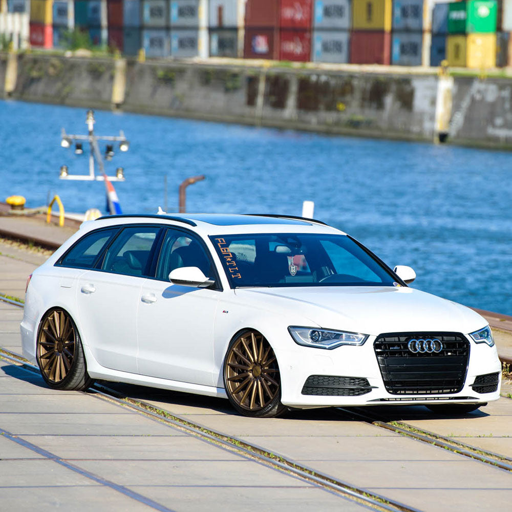 19" Vossen VFS-2 Black 19x8.5 19x9.5 Wheels Rims Fits Benz S400 S550 S63 S65