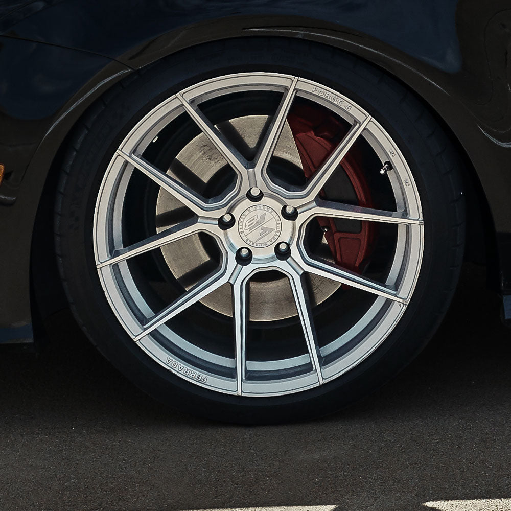 21" Ferrada FR8 Silver 21x9 Forged Concave Wheels Rims Fits Tesla Model S