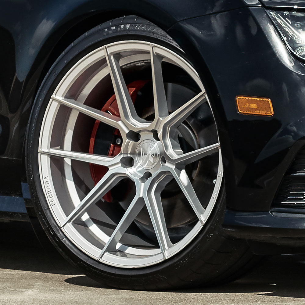 21" Ferrada FR8 Silver 21x9 Forged Concave Wheels Rims Fits Tesla Model S