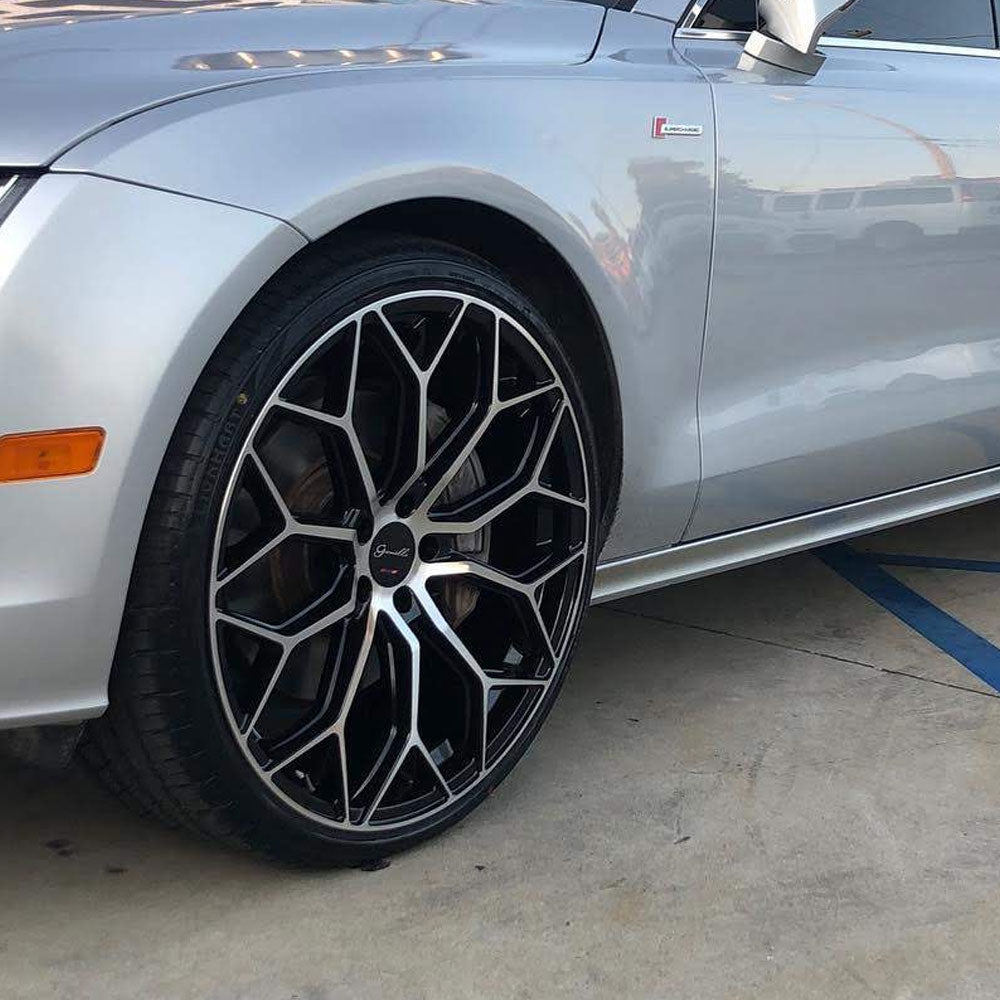 22" Gianelle Monte Carlo Silver 22x10.5 Concave Wheels Rims Fits Audi Q7 07-16