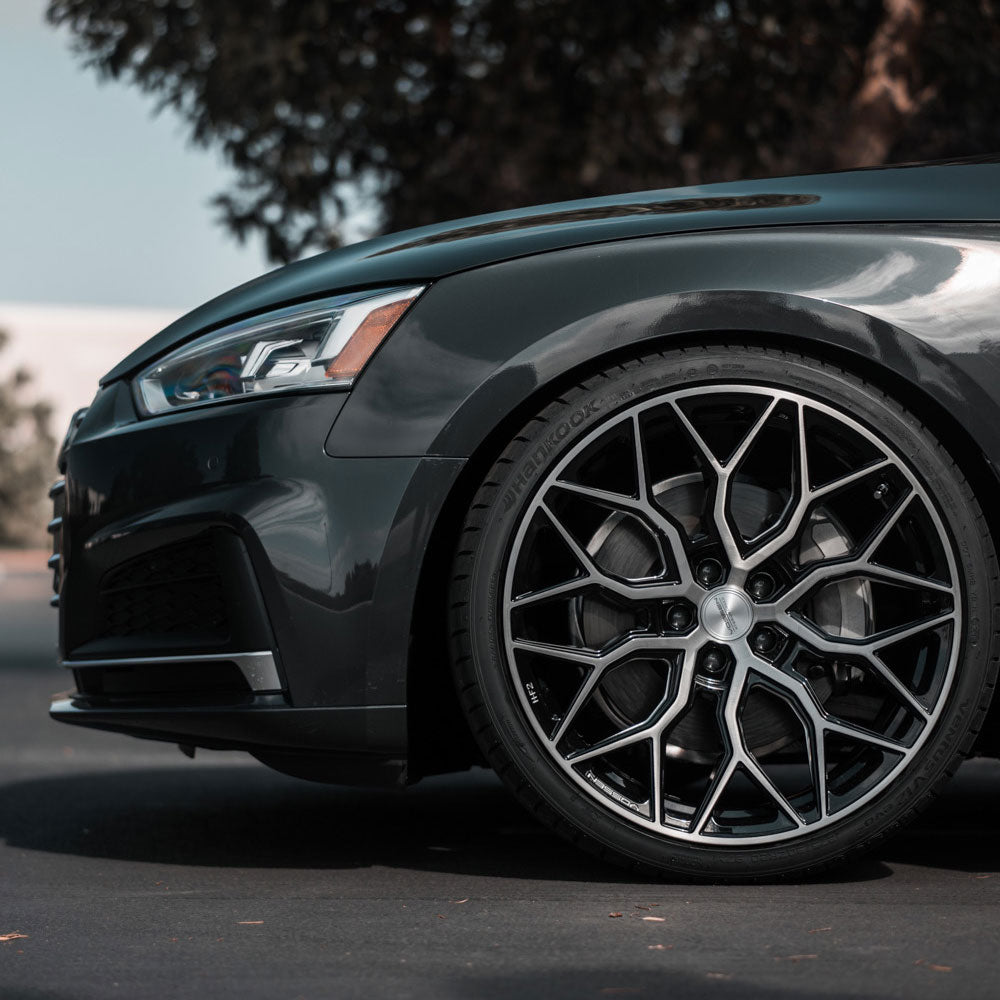 19" Vossen HF2 Black 19X9.5 19X10 1154 Concave Wheels Rims Fits BMW E90 E92 E93