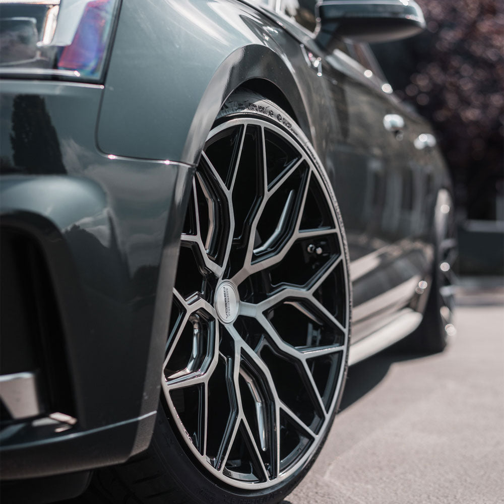 20" Vossen HF2 Black 20X9 20X10 1125 Concave Wheels Rims Fits BMW 325i 328i 335i