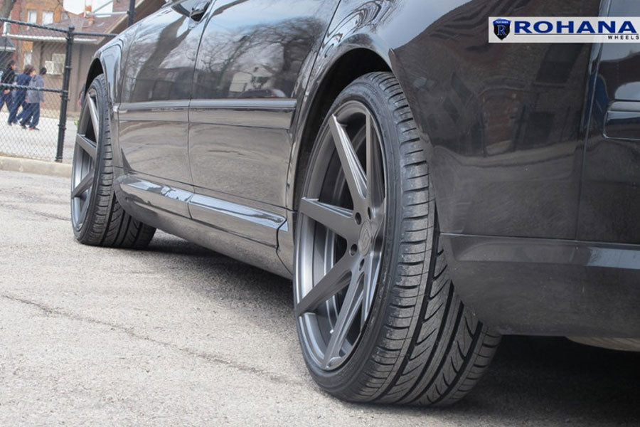 19" ROHANA RC7 GRAPHITE CONCAVE STAGGERED WHEELS RIMS FITS ACURA TL
