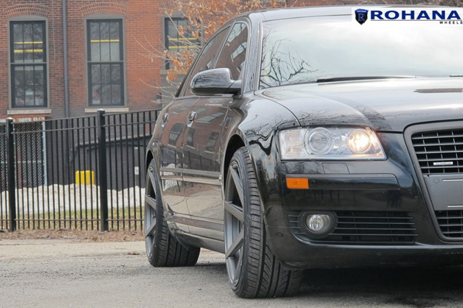 19" ROHANA RC7 GRAPHITE CONCAVE STAGGERED WHEELS RIMS FITS ACURA TL