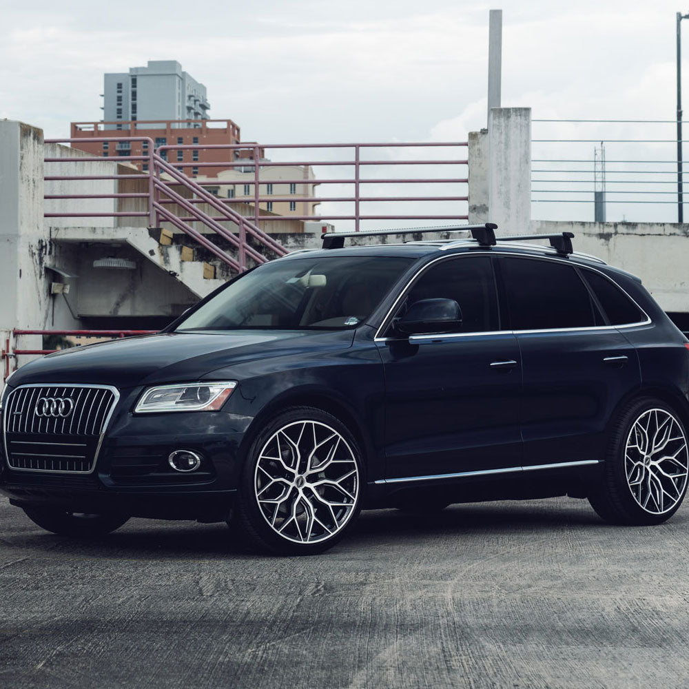 19" Vossen HF2 Black 19X9 19X9 1096 Concave Wheels Rims Fits Audi C6 A6 Quattro