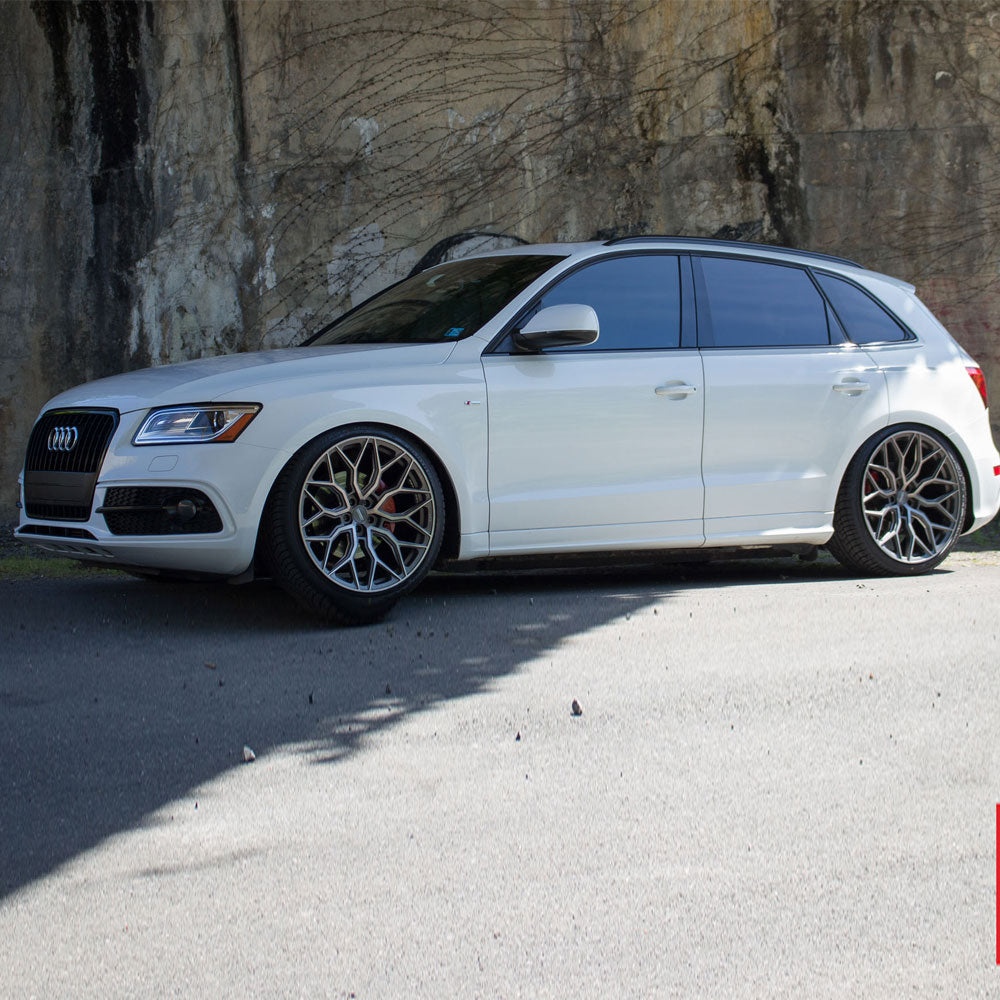 19" Vossen HF2 Black 19X9 19X9 1096 Concave Wheels Rims Fits Audi C6 A6 Quattro