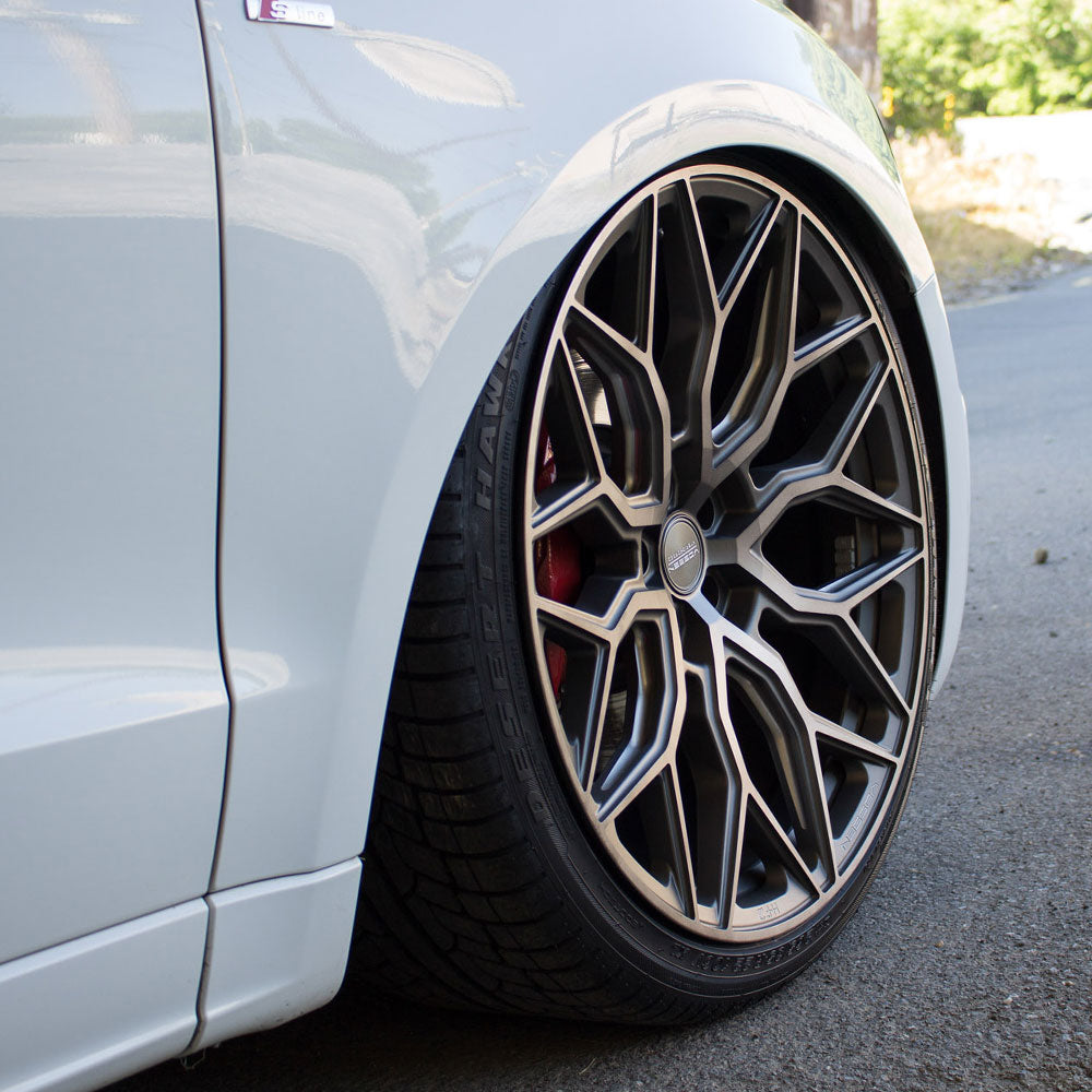 20" Vossen HF2 Black 20X9 20X9.5 1095 Concave Wheels Rims Fits Audi B8 A4 S4 Qua