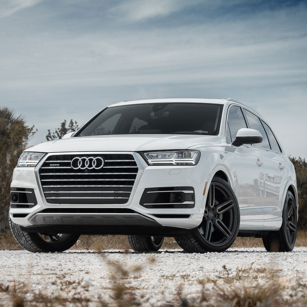 20" Vossen HF1 Black 20x8.5 20x8.5 1033 Concave Wheels Rims Fits GMC Savana 2500