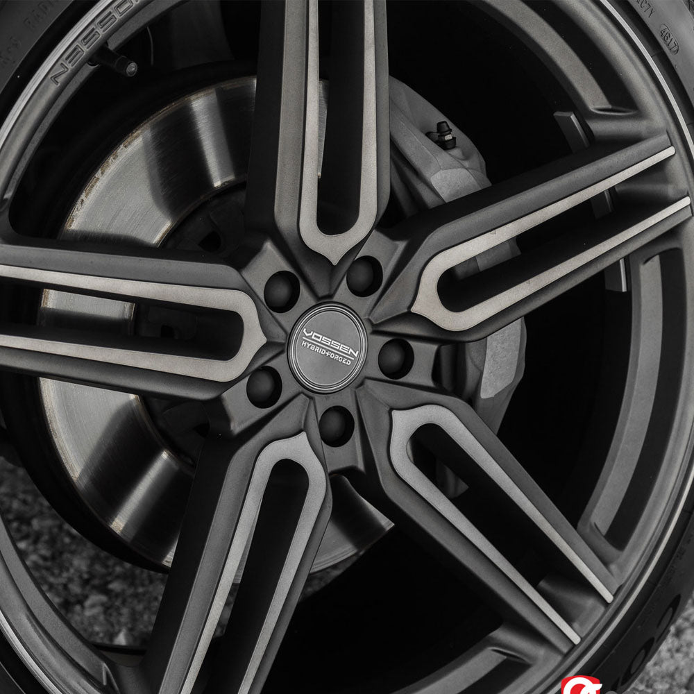 20" Vossen HF1 Black 20x8.5 20x8.5 1033 Concave Wheels Rims Fits GMC Savana 2500