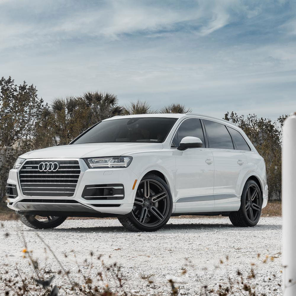 20" Vossen HF1 Black 20x8.5 20x8.5 1033 Concave Wheels Rims Fits GMC Savana 2500