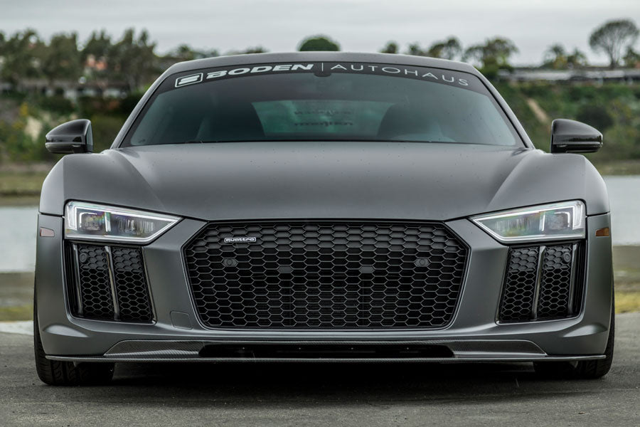 Vorsteiner VRS Aero Carbon Fiber Front Spoiler 2x2 Glossy Fits Audi R8 2017+
