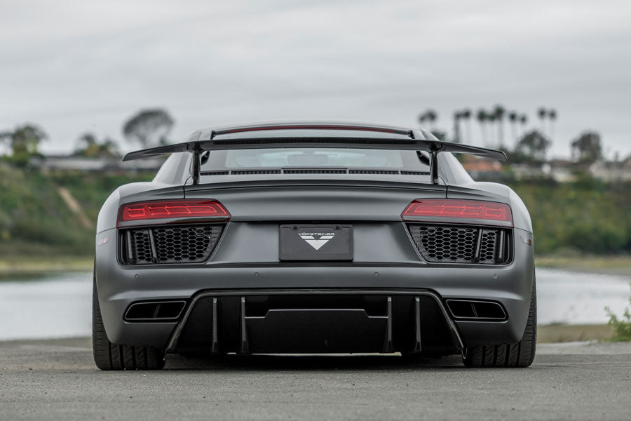 Vorsteiner VRS Aero Carbon Fiber 2x2 Rear Diffuser Fits Audi R8 2017+