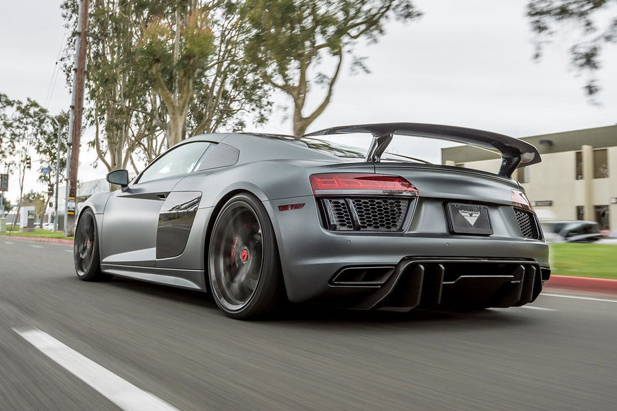 Vorsteiner VRS Aero Carbon Fiber 2x2 Glossy Wing Fits Audi R8 2017+