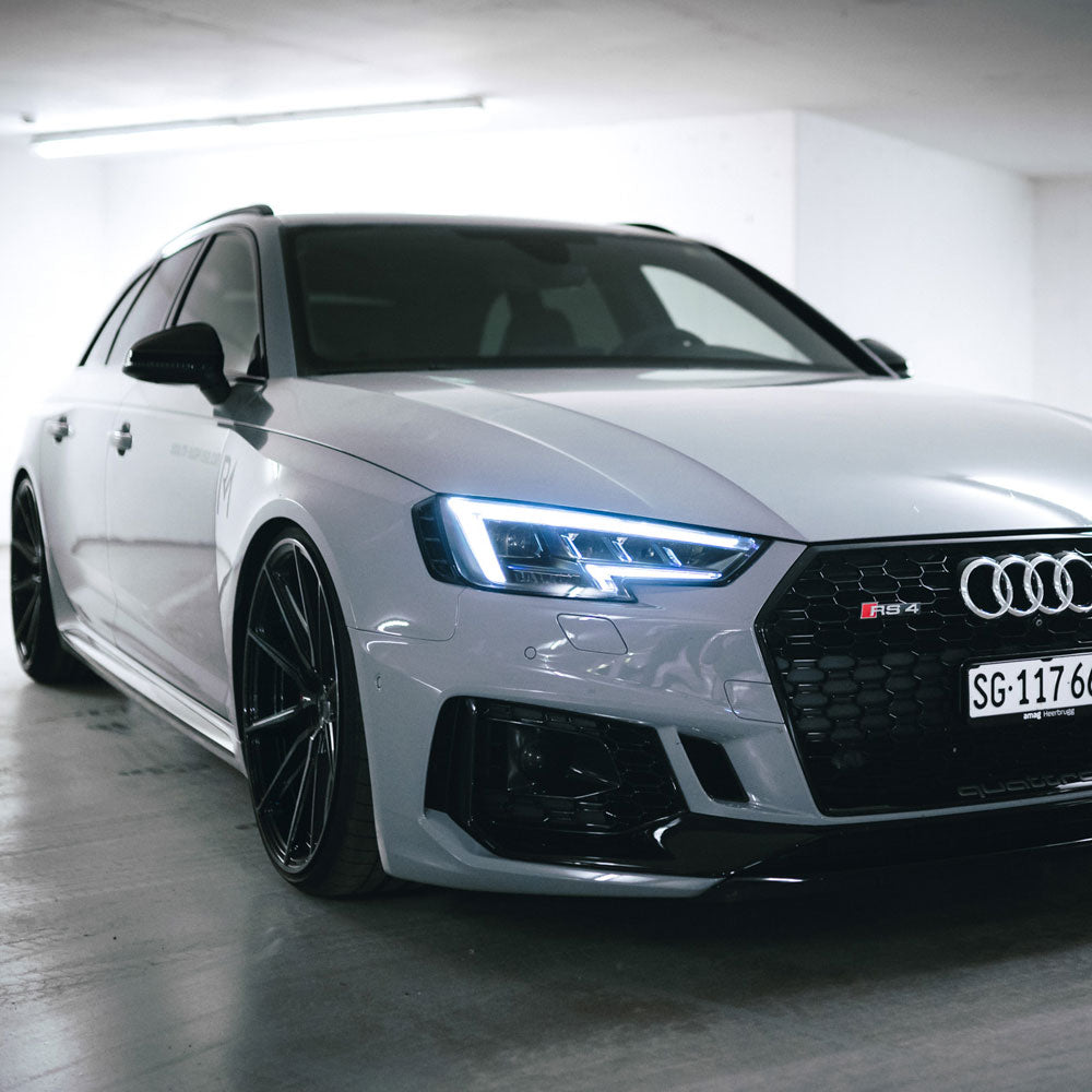 21" Vossen HF3 Black 21X9.5 21X9.5 1378 Concave Wheels Rims Fits Audi S6