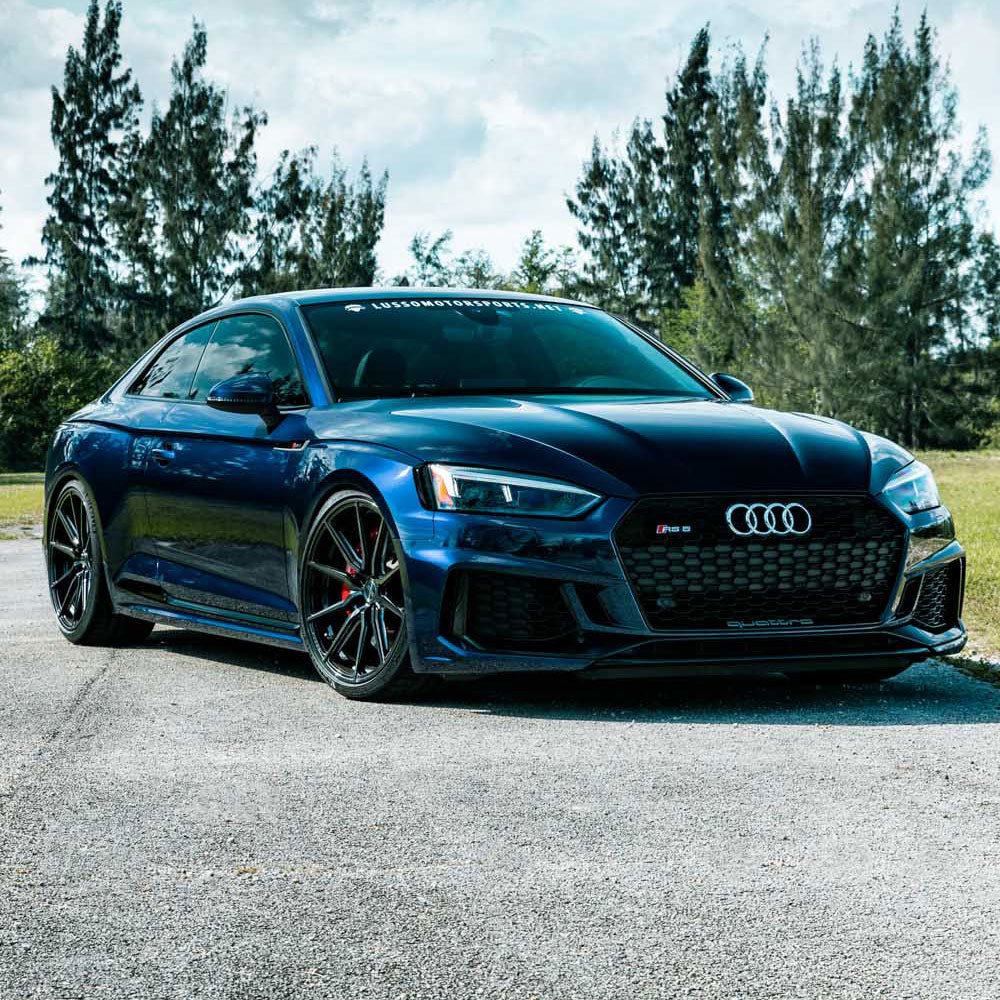 20" Vossen HF3 Black 20X9 20X9.5 1202 Concave Wheels Rims Fits Audi C7 A6