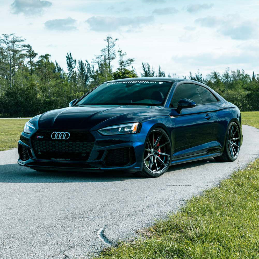 21" Vossen HF3 Black 21X9.5 21X9.5 1378 Concave Wheels Rims Fits Audi S6