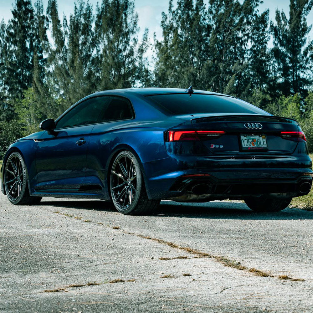 24" Vossen HF3 Black 24X10 24X10 1319 Concave Wheels Rims Fits Rolls-Royce Ghost
