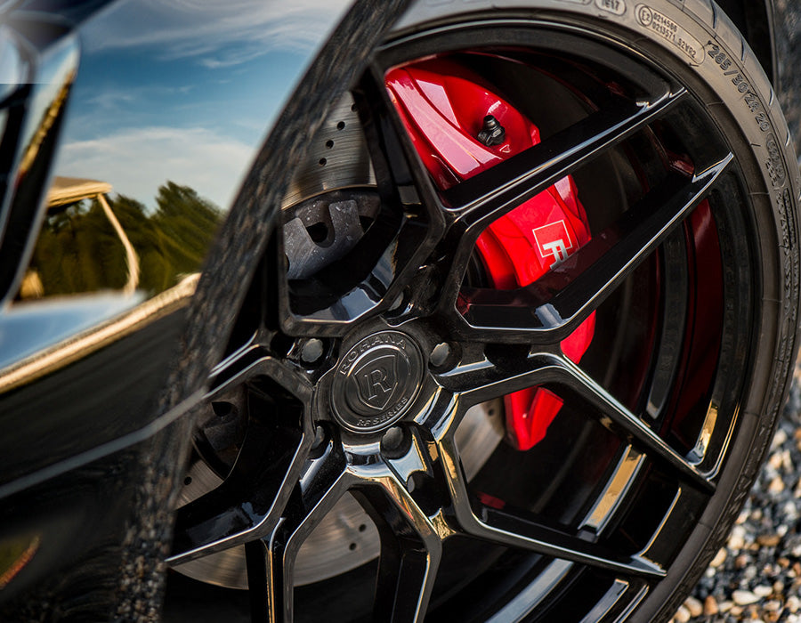 20" ROHANA RFX11 BLACK FORGED CONCAVE WHEELS RIMS FITS INFINTI G35 SEDAN