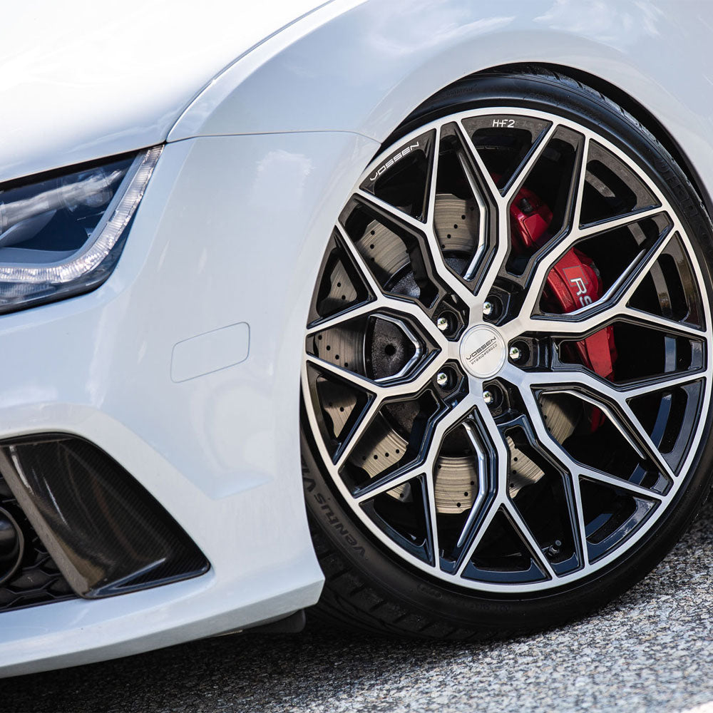 19" Vossen HF2 Black 19X9.5 19X10 1154 Concave Wheels Rims Fits BMW E90 E92 E93