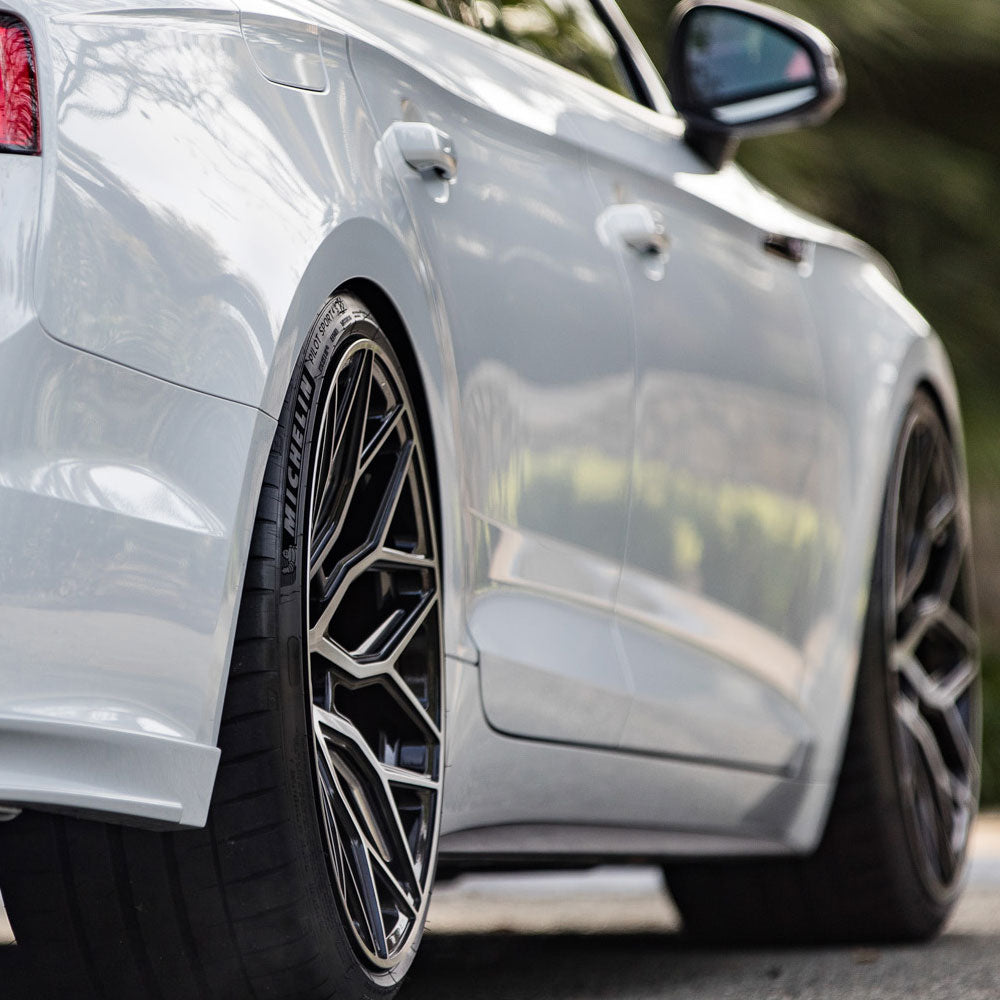 19" Vossen HF2 Black 19X9 19X9 1096 Concave Wheels Rims Fits Audi C6 A6 Quattro
