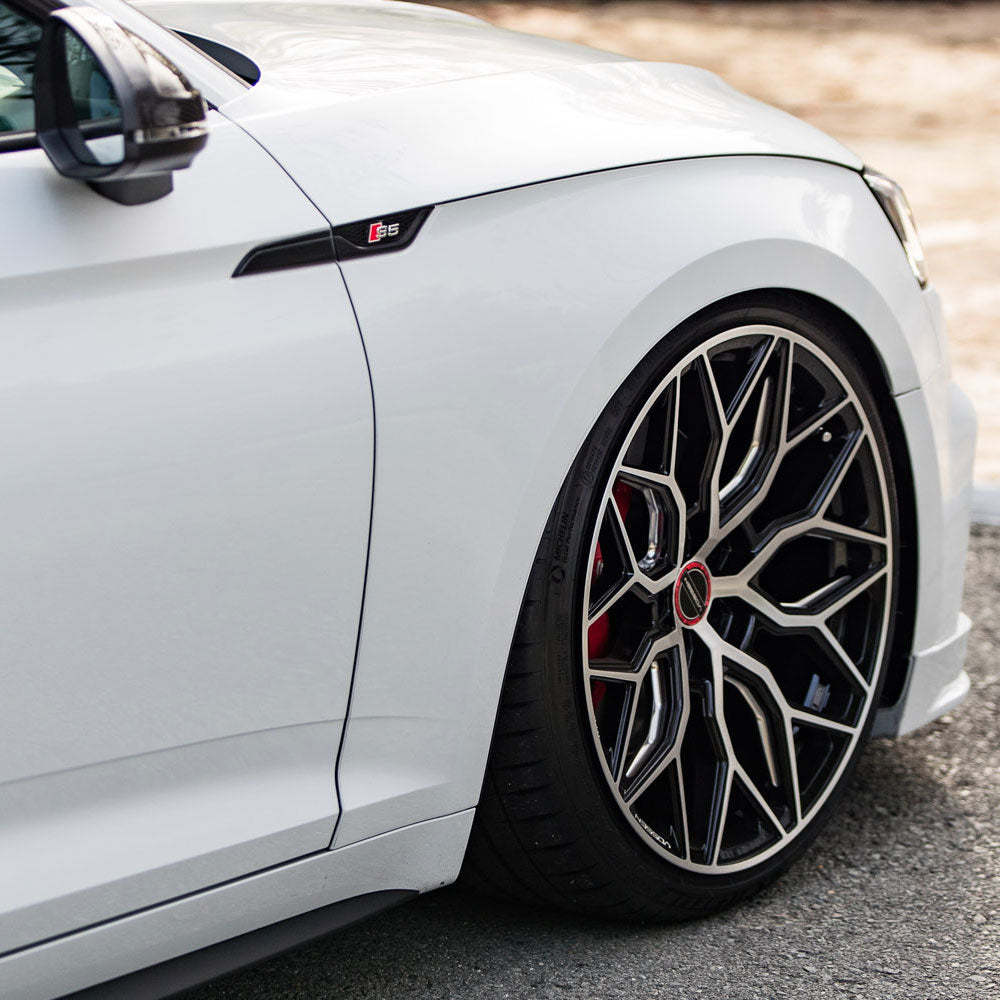 20" Vossen HF2 Black 20X9 20X9.5 1095 Concave Wheels Rims Fits Audi B8 A4 S4 Qua