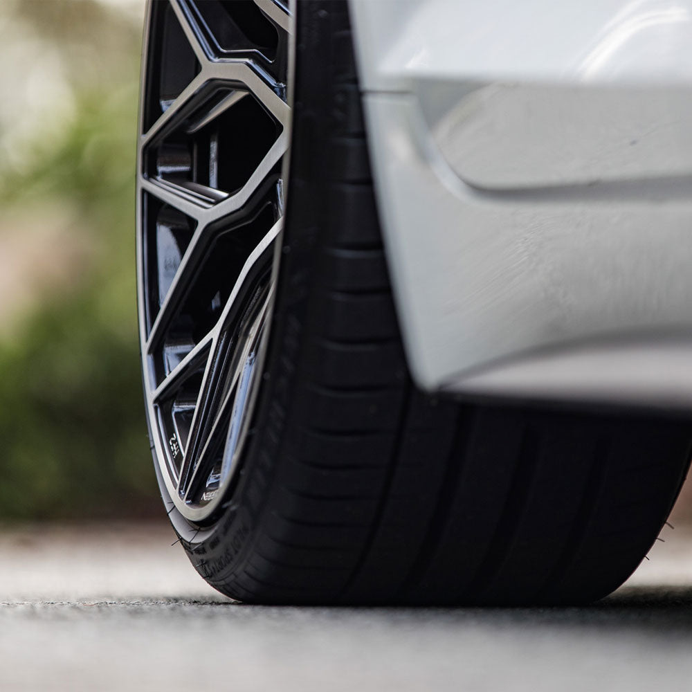 19" Vossen HF2 Black 19X9.5 19X10 1154 Concave Wheels Rims Fits BMW E90 E92 E93