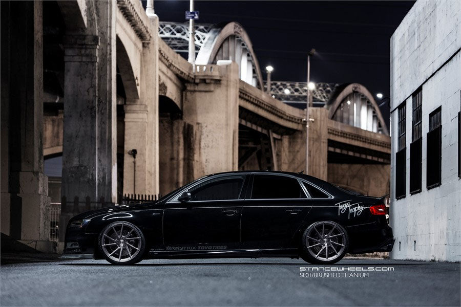 20" STANCE SF01 SILVER FORGED CONCAVE WHEELS RIMS FITS BMW F01 740 750 760