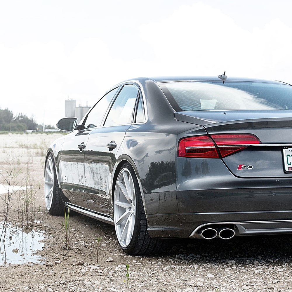 19" Vossen VFS-1 Silver 19x9 Hybrid Forged Concave Wheels Rims Fits Audi S4