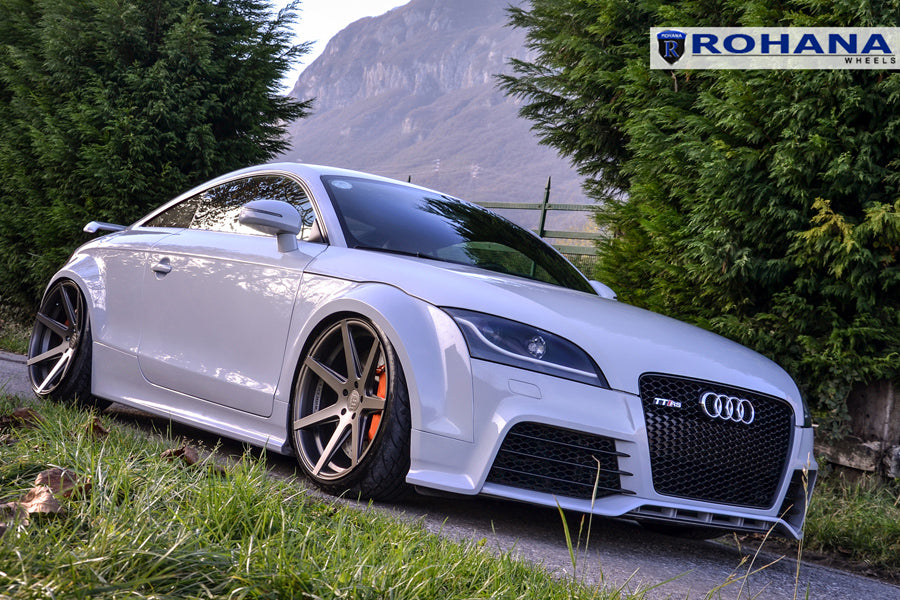 19" ROHANA RC7 GRAPHITE CONCAVE WHEELS RIMS FITS AUDI B8 A4 S4