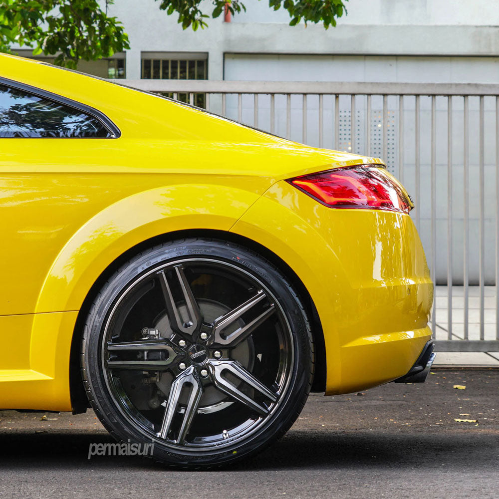 20" Vossen HF1 Black 20x9 20x10 1258 Concave Wheels Rims Fits BMW F82 M4