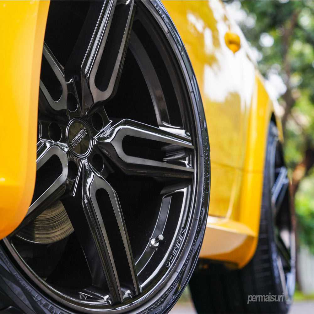 20" Vossen HF1 Black 20x9 20x10 1258 Concave Wheels Rims Fits BMW F82 M4