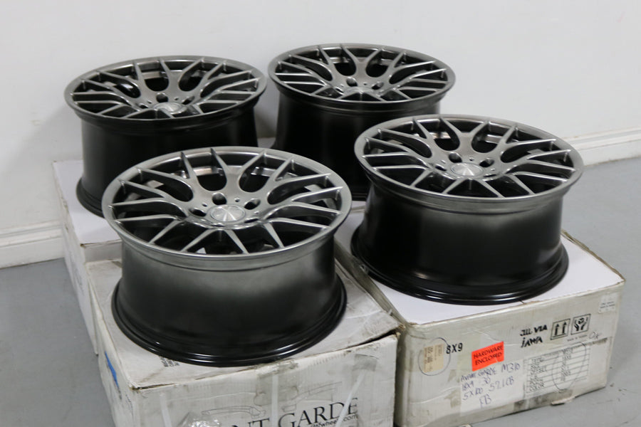 18" AVANT GARDE M359 GUNMETAL CONCAVE WHEELS RIMS FITS BMW 525 528 530 540 M3 M5