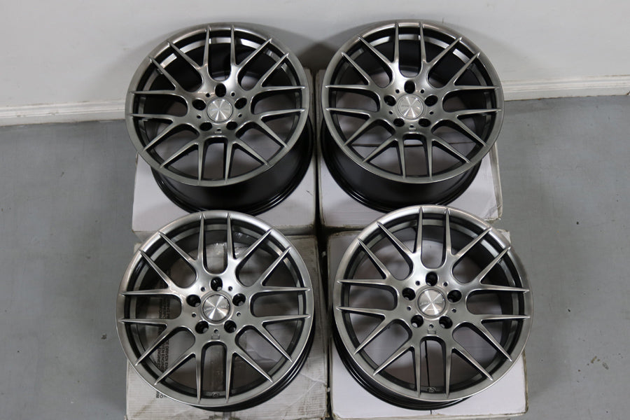 18" AVANT GARDE M359 GUNMETAL CONCAVE WHEELS RIMS FITS BMW 525 528 530 540 M3 M5