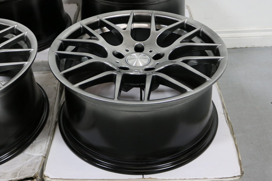 18" AVANT GARDE M359 GUNMETAL CONCAVE WHEELS RIMS FITS BMW 525 528 530 540 M3 M5