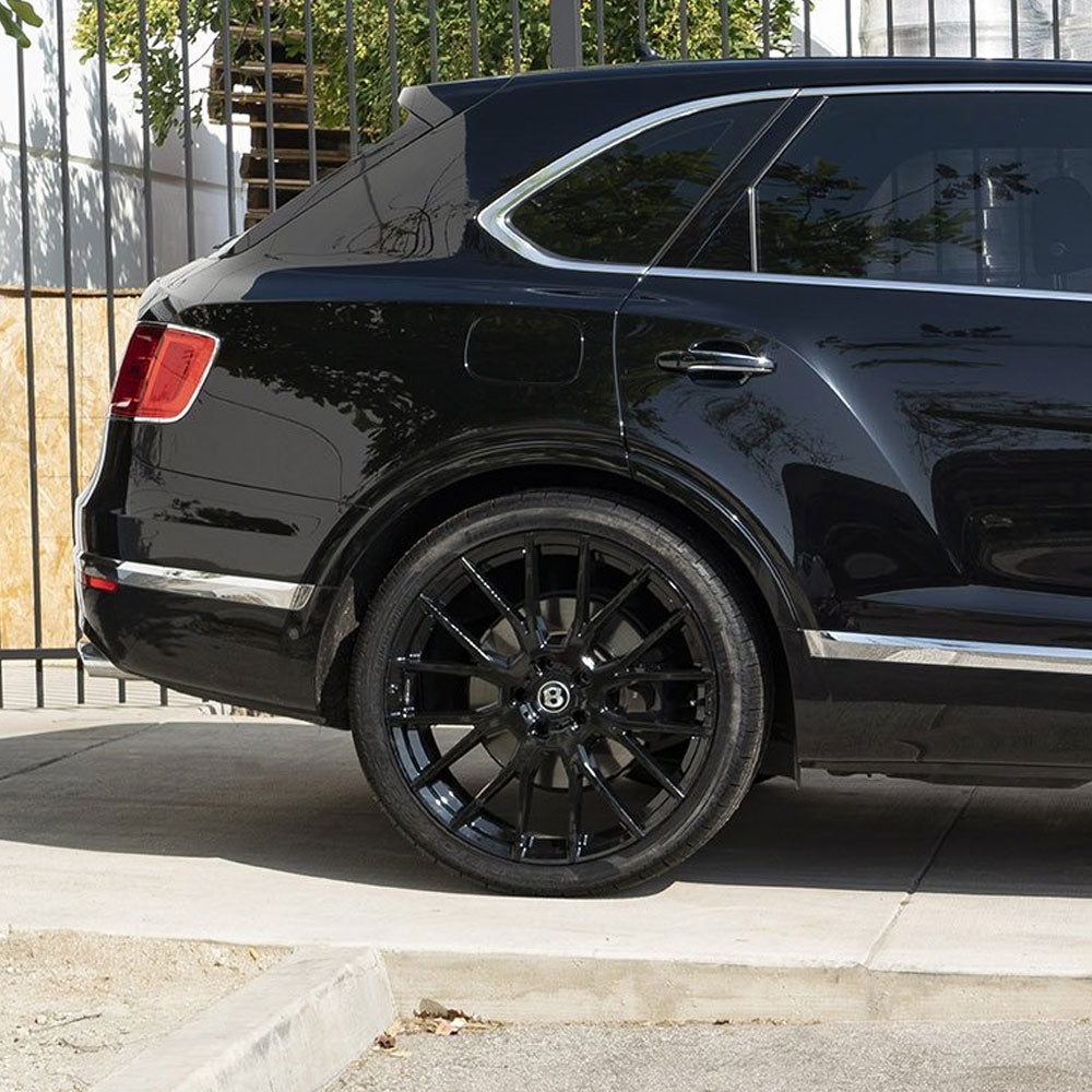 20" Forgiato Flow 001 Black Forged Concave Wheels Rims Fit Jaguar XJRS XJS